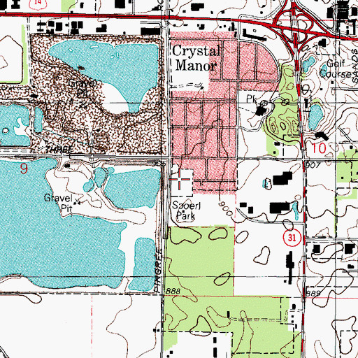 Topographic Map of Spoerl Park, IL