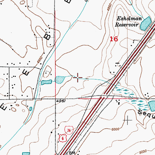 Topographic Map of Sequine Gulch, CO