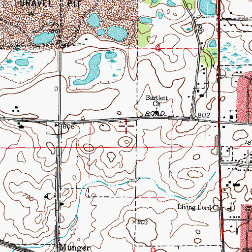 Topographic Map of McAndrews Park, IL