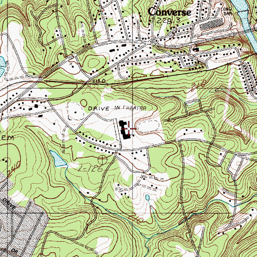 Topographic Map of Clifton Cemetery, SC
