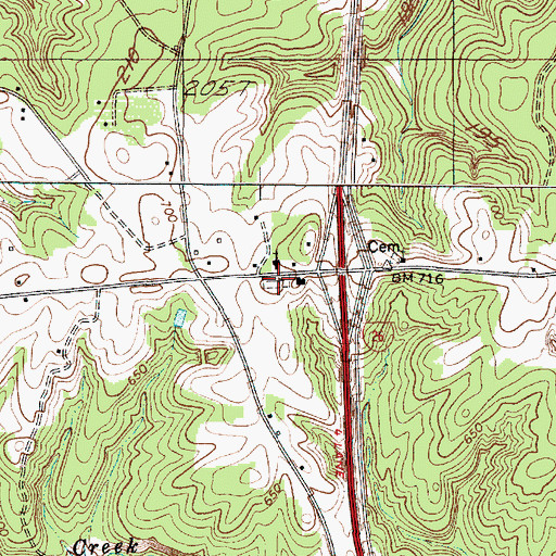 Topographic Map of Unity Baptist Church Cemetery, SC