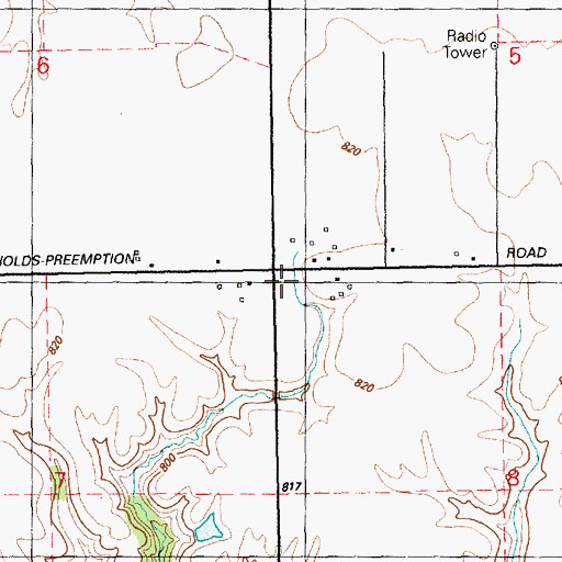 Topographic Map of Fairview School (historical), IL