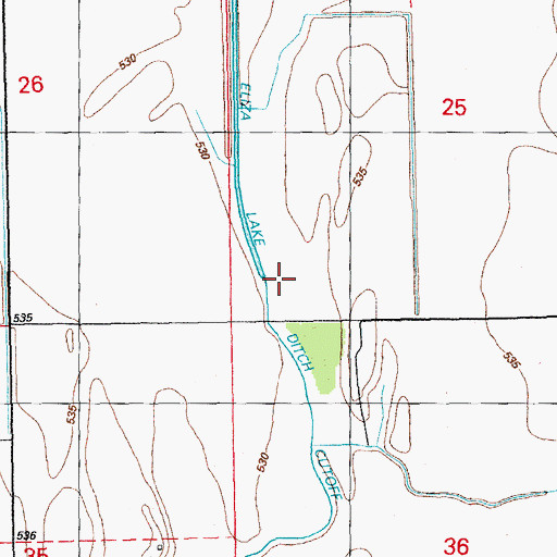 Topographic Map of Upper Eliza Lake (historical), IL