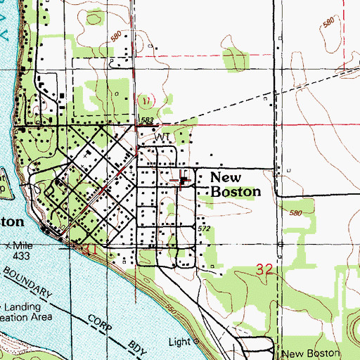 Topographic Map of Westmer Elementary School, IL