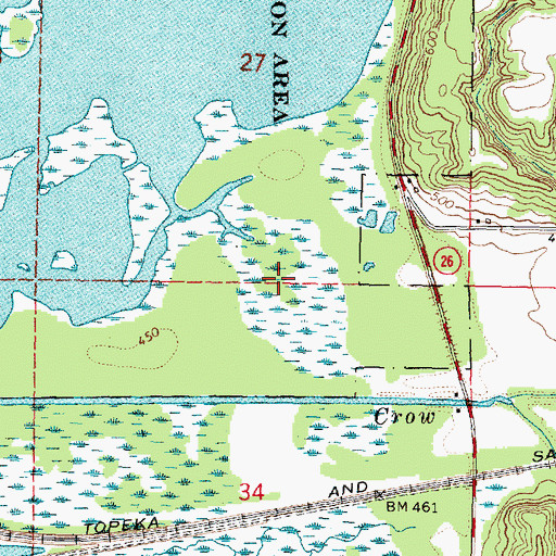 Topographic Map of Aichison Waterfowl Refuge, IL
