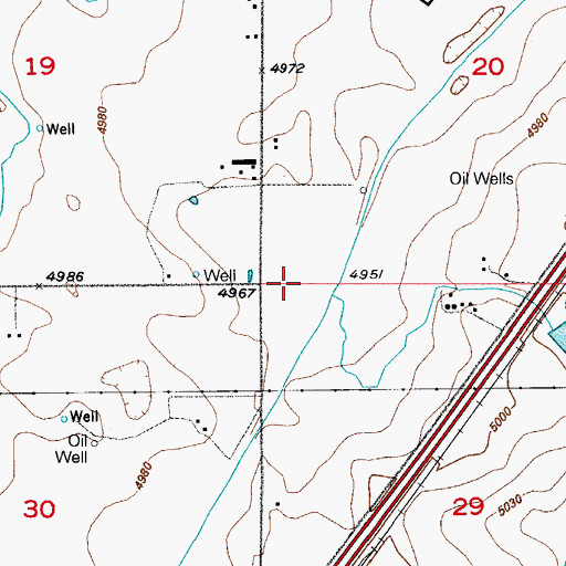 Topographic Map of Anthony Reservoir Number 2, CO