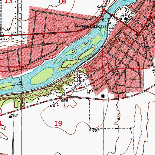 Topographic Map of Oswego Township Cemetery, IL