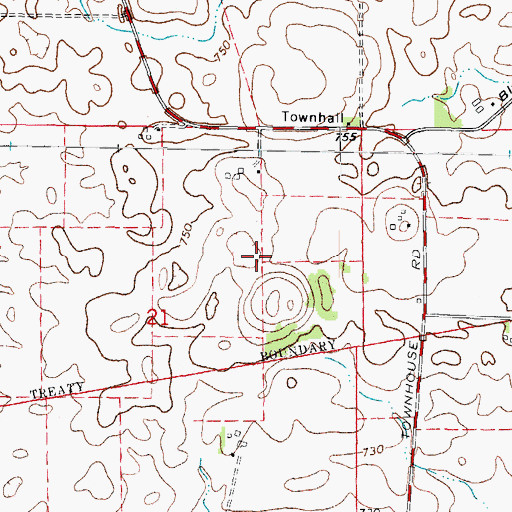 Topographic Map of Apakeska Grove (historical), IL