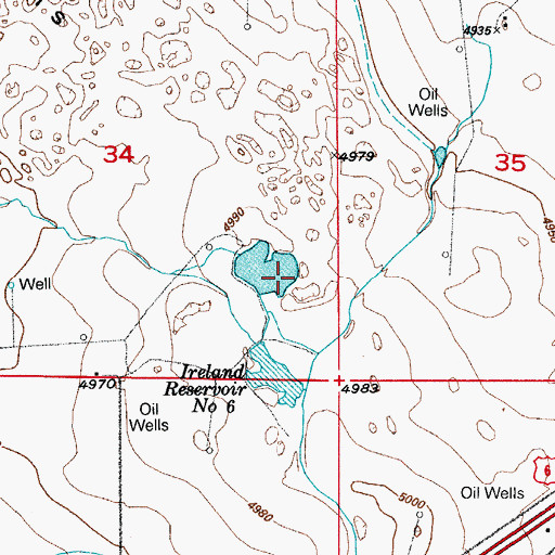 Topographic Map of The Sand Hills, CO