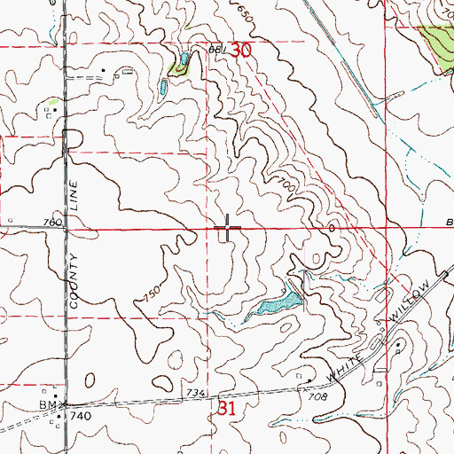 Topographic Map of Holdermans Grove (historical), IL