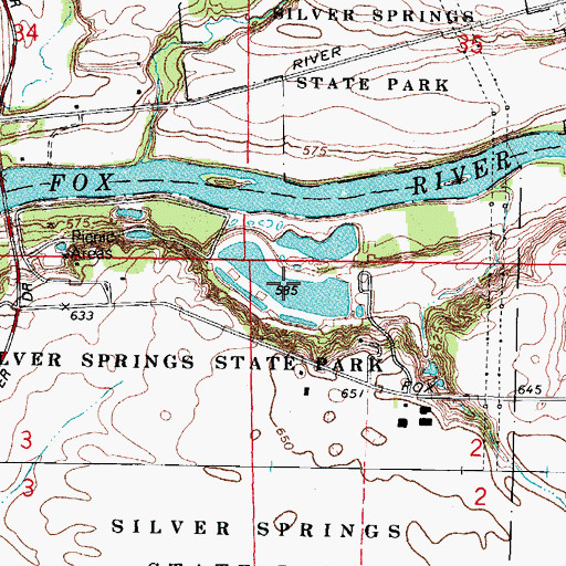 Topographic Map of Loon Lake, IL