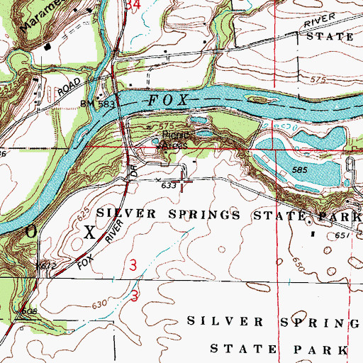 Topographic Map of Prairie View Equestrian Trail, IL