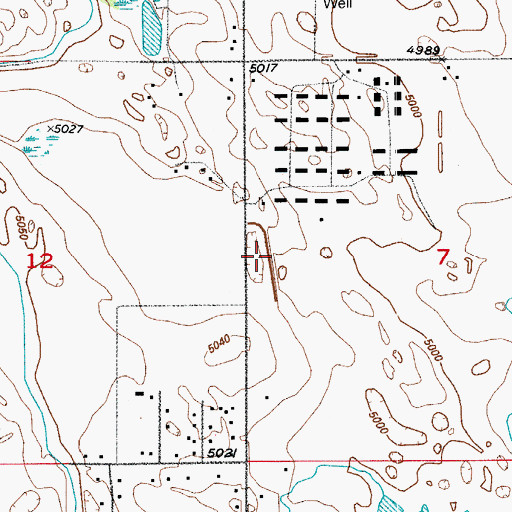 Topographic Map of Dougan Reservoir, CO