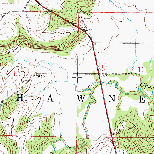 Topographic Map of Carrs Store (historical), IL