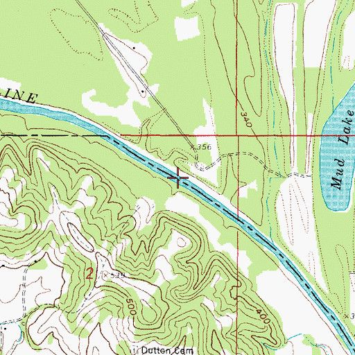 Topographic Map of Saline Tip Ferry (historical), IL