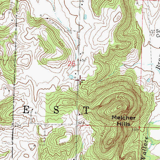 Topographic Map of Union School (historical), IL