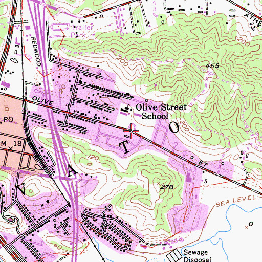 Topographic Map of Hamann Field, CA
