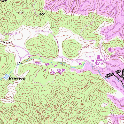 Topographic Map of College of Marin - Indian Valley Campus, CA