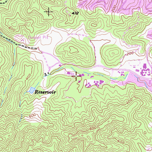 Topographic Map of Indian Valley Colleges Library, CA
