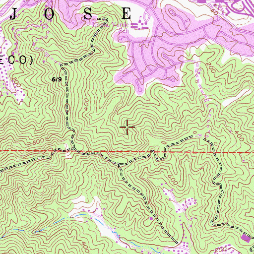 Topographic Map of Loma Verde Preserve, CA