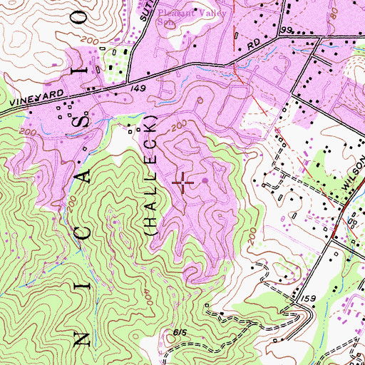 Topographic Map of Marin Highlands Park, CA