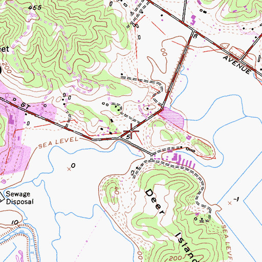 Topographic Map of Olive Ridge Tennis Club, CA