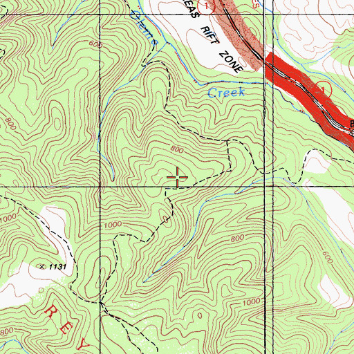 Topographic Map of Bolema Trail, CA