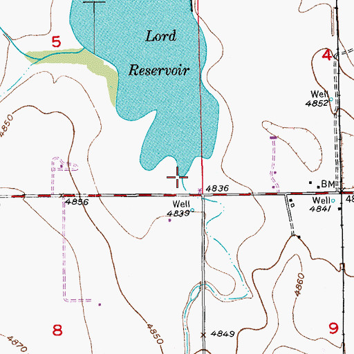 Topographic Map of Lost Creek, CO