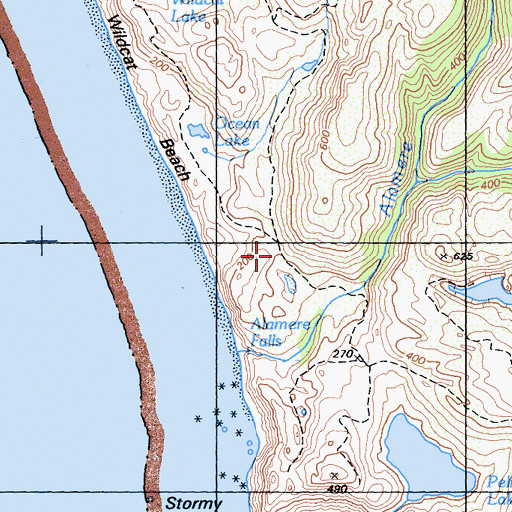 Topographic Map of Ocean Lake Loop, CA