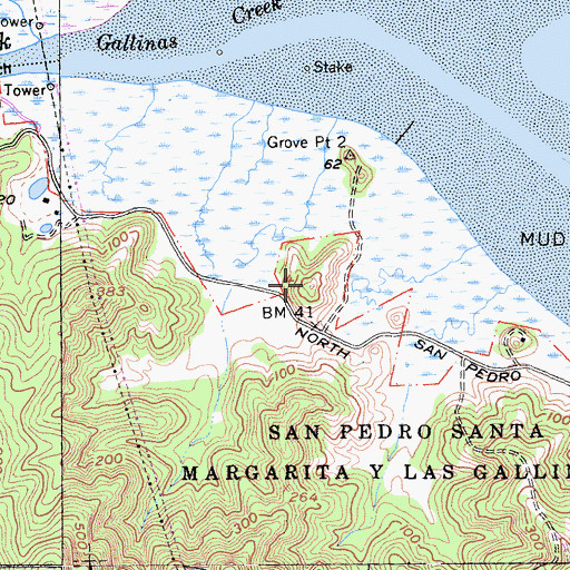 Topographic Map of Turtle Back, CA