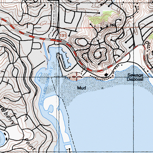Topographic Map of Richardson Bay Audubon Center and Wildlife Sanctuary, CA