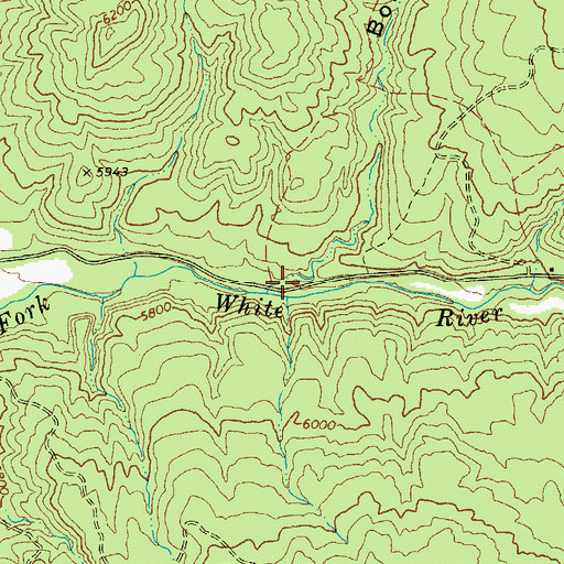 Topographic Map of Bones Canyon, AZ