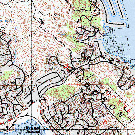 Topographic Map of Shepherd of the Hills Lutheran Church, CA
