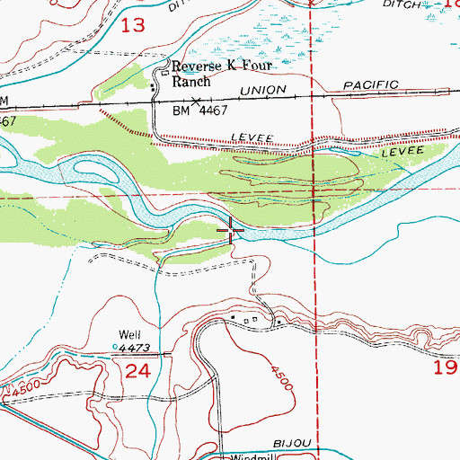 Topographic Map of Lost Creek, CO