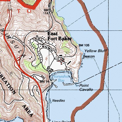 Topographic Map of Discovery Museum, CA