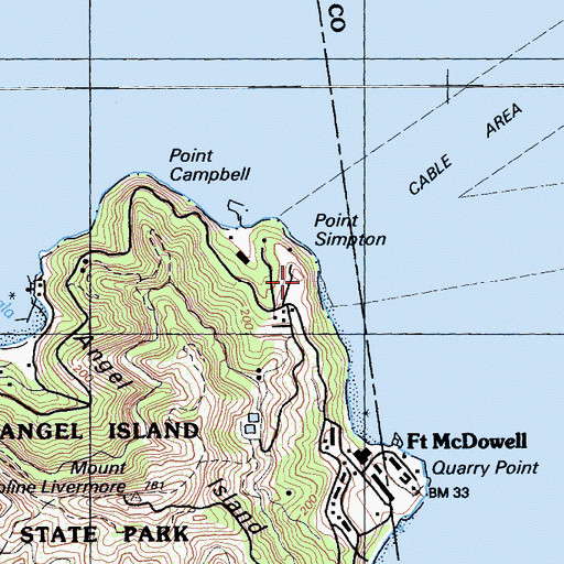 Topographic Map of North Garrison (historical), CA
