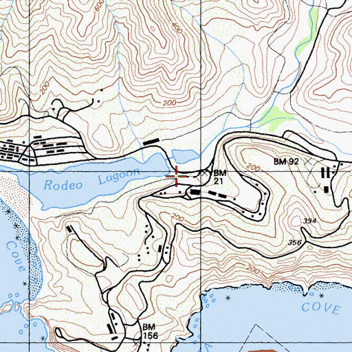 Topographic Map of Fort Barry Chapel (historical), CA