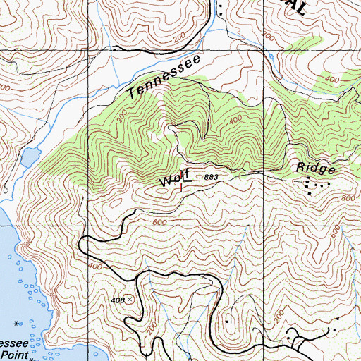 Topographic Map of Hill 88, CA