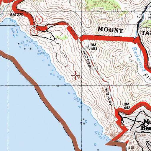 Topographic Map of Owl Trail, CA