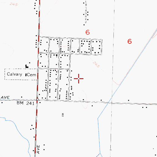 Topographic Map of Gardenside Elementary School, CA