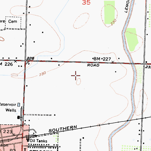 Topographic Map of Heritage Park, CA