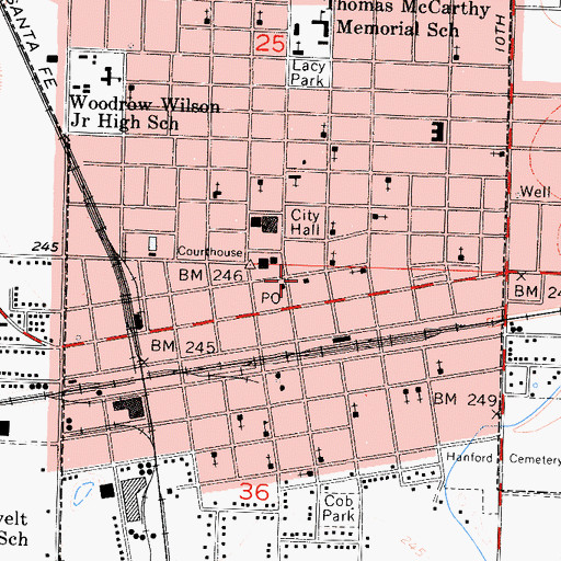 Topographic Map of Carnegie Museum, CA