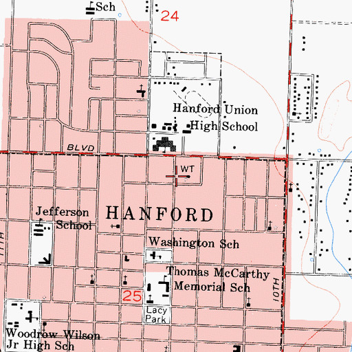 Topographic Map of Earl Johnson Park, CA