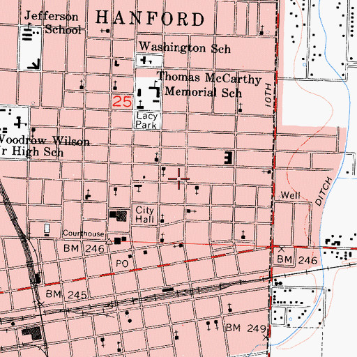 Topographic Map of Masters School, CA