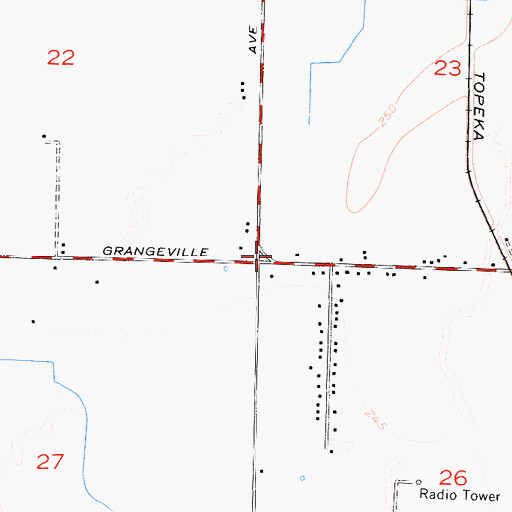 Topographic Map of First Lutheran Church Preschool, CA