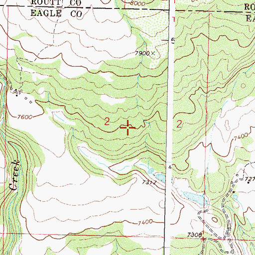 Topographic Map of West Saint Louis Creek, CO