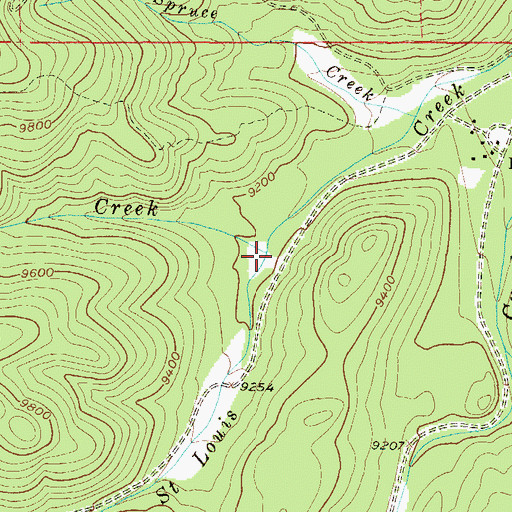 Topographic Map of Deadhorse Creek, CO