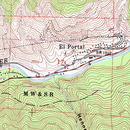 Topographic Map of Hetch Hetchy Railroad Museum, CA
