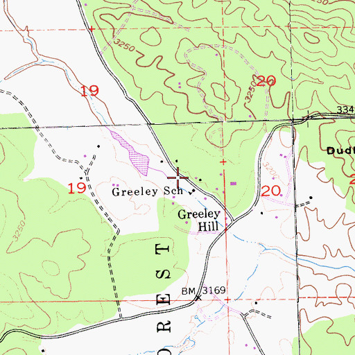 Topographic Map of Wildwood Community Church, CA