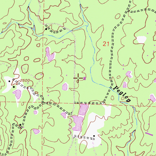 Topographic Map of Mariposa Junior High School, CA